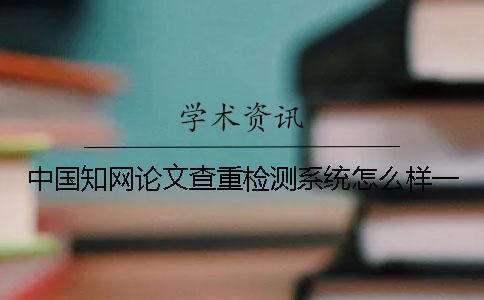 中國學(xué)術(shù)論文查重檢測系統(tǒng)怎么樣一