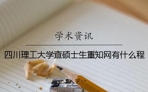 四川理工大學查碩士生重學術有什么程序