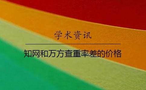 學術和萬方查重率差的價格