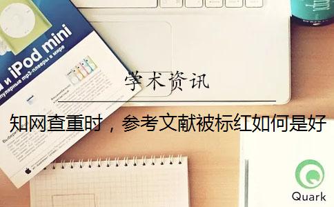 學術查重時，參考文獻被標紅如何是好？