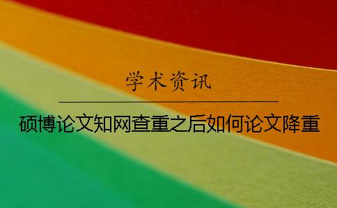 碩博論文學(xué)術(shù)查重之后如何論文降重