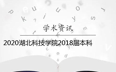 2020湖北科技學院2018屆本科畢業論文學術查重通知