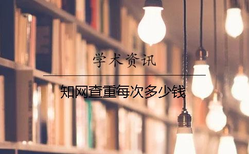 學術查重每次多少錢？