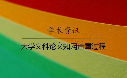 大學文科論文學術查重過程