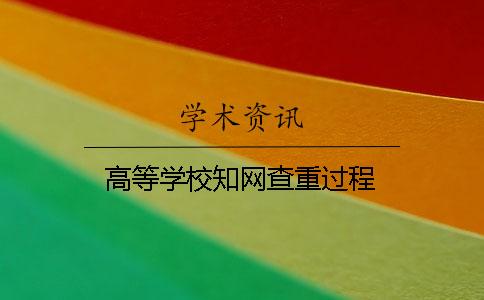 高等學校學術(shù)查重過程